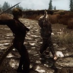 Avingard Battling an Assassin from the Dark Brotherhood.